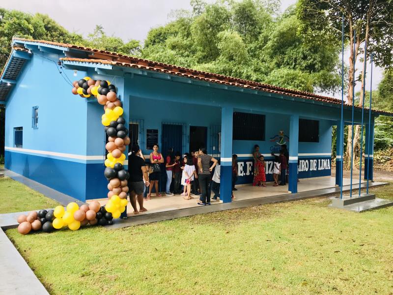 Entrega da reforma da Escola Luiza Carneiro na Agrovila São Lucas